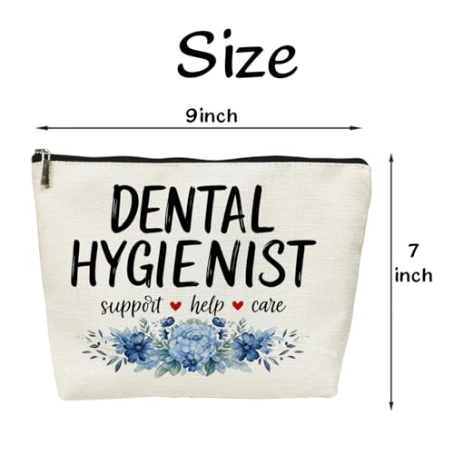 Dental Hygienist Makeup Bag Waterproof Cosmetic Pouch Dentist Gift