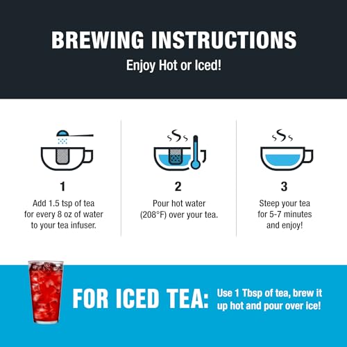 Cranberry Hibiscus Rooibos Tea - Fireberry Loose Leaf Pouch (25 Cups)