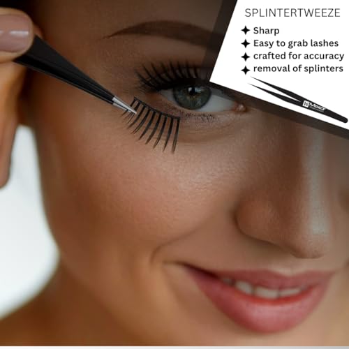 Macs Professional Tweezers Set - 3 Pcs Stainless Steel Precision Pointed & Slant Tweezers for Eyebrows and Ingrown Hair Removal