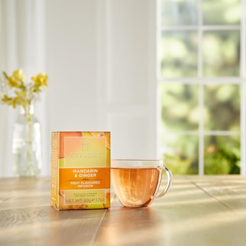 Taylors of Harrogate Mandarin & Ginger Herbal Tea - 20 Bags (6 Pack)