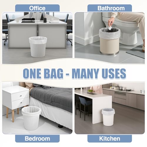 4 Gallon Small Trash Bags - 100 Count, Unscented Bathroom Liners