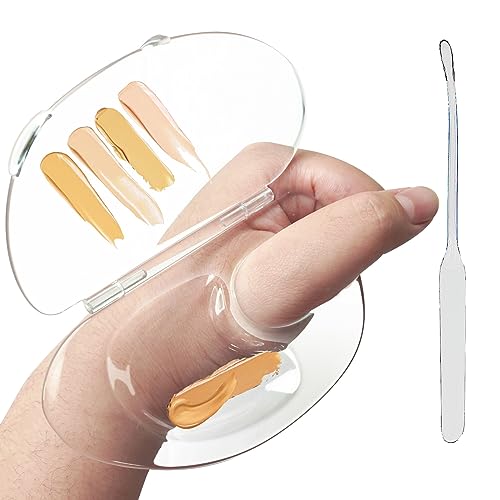 Transparent Acrylic Makeup Mixing Palette for Foundation and Cosmetics