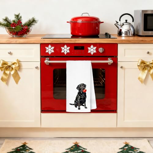 Black Labrador Retriever Kitchen Towels 16x24 - Decorative Gifts