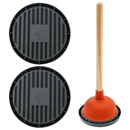 YOSINXU 2-Pack Toilet Plunger Trays for Quick Drying & Organization