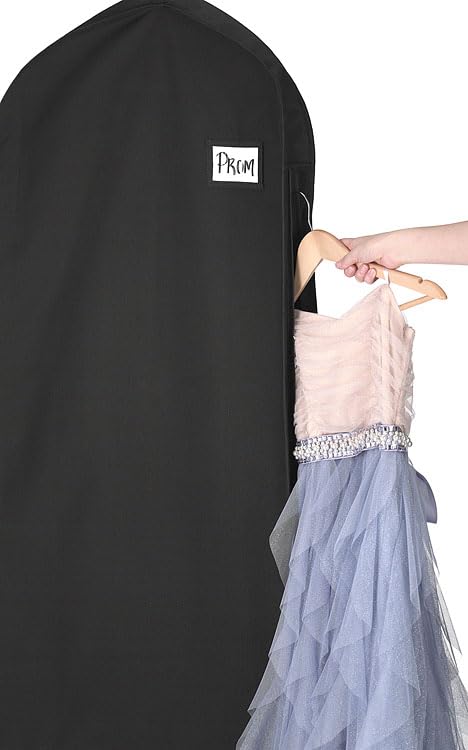 Whitmor Deluxe 48" Garment Bag, Heavy Duty 3" Gusset - 3 Pack Black