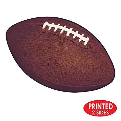 Beistle 24 Football Cutouts for Game Day Party Decorations - 11" x 18"