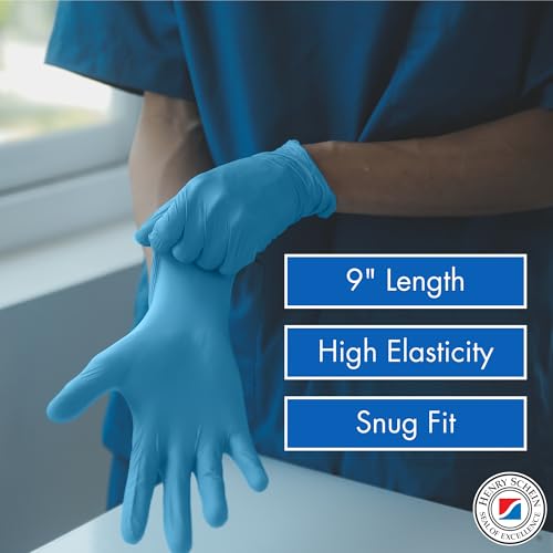 Henry Schein Criterion Powder-Free Nitrile Exam Gloves, X-Small, Blue, 100 Count