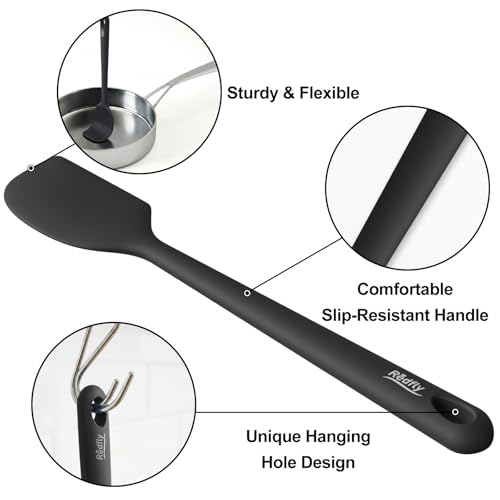 Redfly 5-Piece Heat-Resistant Silicone Spatula Set for Cooking