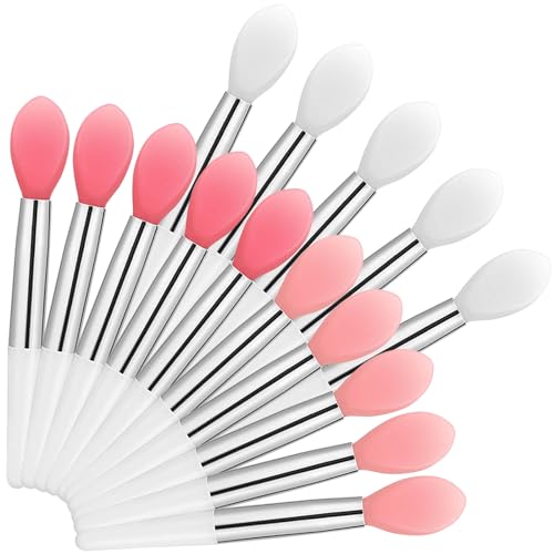 Kootinn Silicone Lip Brush Set, 15 Pcs Lipstick Applicators