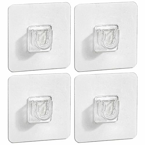 UNIKON Shower Caddy Adhesive Replacement - 4 Pack, No-Drill Mount