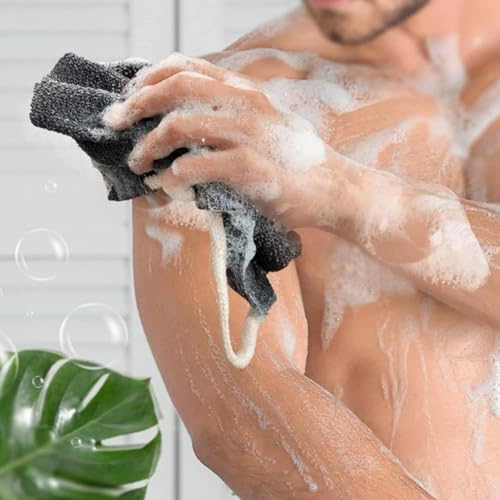 HAPINARY Exfoliating Bath Towel - Long Body Scrub Cloth for Shower