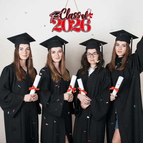 Class of 2026 Graduation Signs - 7 Pcs Wooden Decor Set