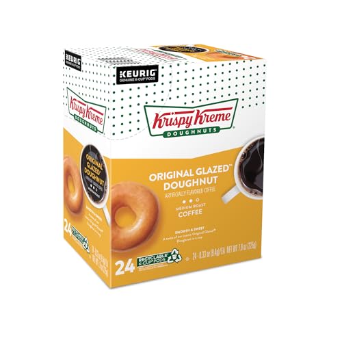 Krispy Kreme Original Glazed Doughnut, Single-Serve Keurig K-Cup Pods, Flavored Medium Roast Coffee, 96 Count