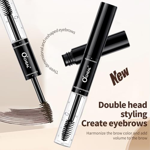 O'CHEAL 2-in-1 Eyebrow Styling Gel and Cream Dark Brown