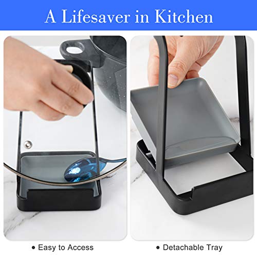 NiHome Versatile Pot Lid and Utensil Holder - Kitchen Organizer
