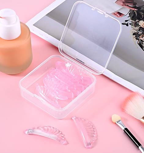 Self-Sticky Lash Lift Flat Shields, Silicone Pads for Eyelash Perm 10Pcs
