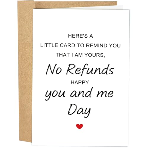 Funny Wedding Anniversary Card - I'm Yours, No Refunds Design