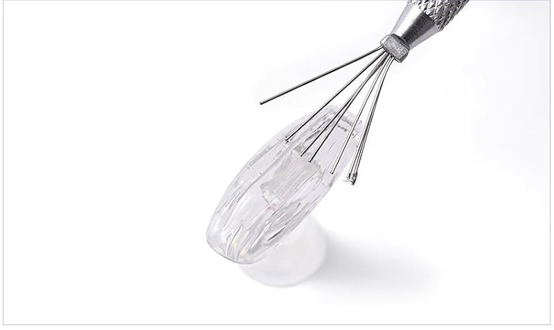 KADS 7-Pin Stainless Steel Nail Art Liner Tool Set for Precision Manicures