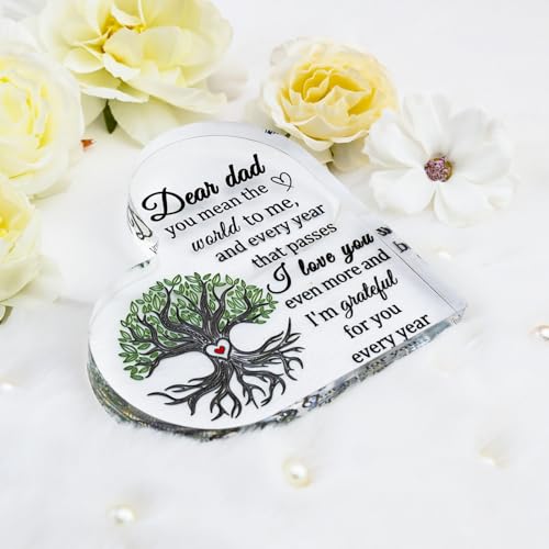 Heartfelt Acrylic Plaque for Dad from Daughter | Best Dad Gift