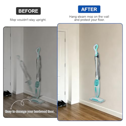 LANMU Wall Mount Holder for Shark Steam Mops - Space-Saving Storage