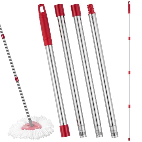 TIDYKITC Stainless Steel Spin Mop Handle Replacement for O-Cedar Systems