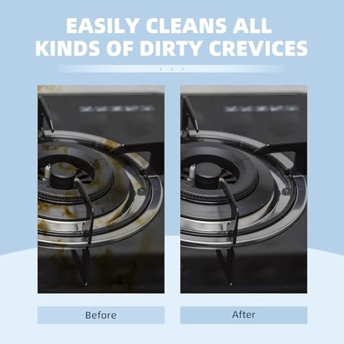 Black 3-Pack Hard Bristle Crevice Cleaning Brushes for Grout & Tight Spaces