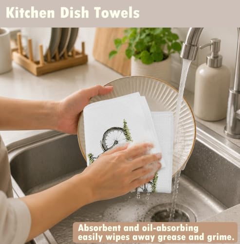 Funny Magical Frog Kitchen Towels 16x24 - Absorbent & Decorative