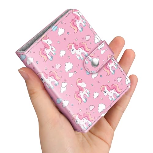 Fintie Mini Photo Album for 2x3 Inch Prints - 52 Pocket Travel Album in Pink