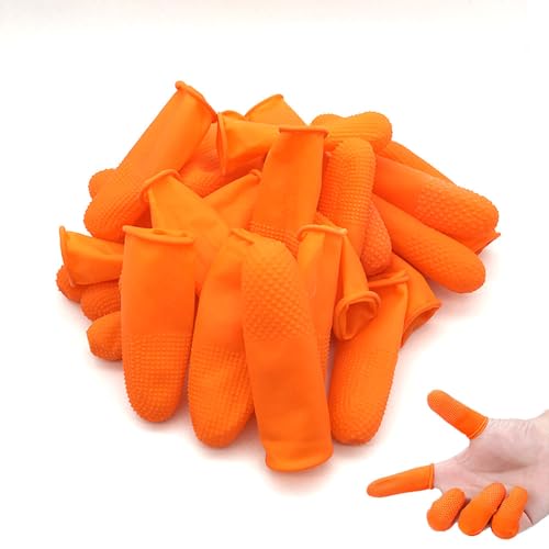 50 Pack Latex Finger Cots - Anti-Static Protective Covers for Jewelry Making