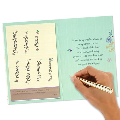 Personalized Mother's Day Card for Grandmother with Stickers