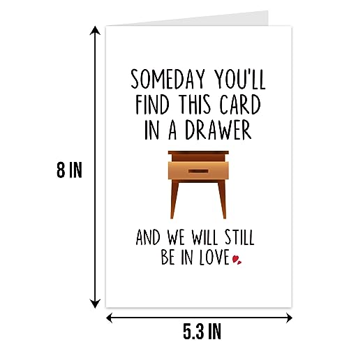 Funny Anniversary Card for Husband Wife, Hilarious Love Greeting Card