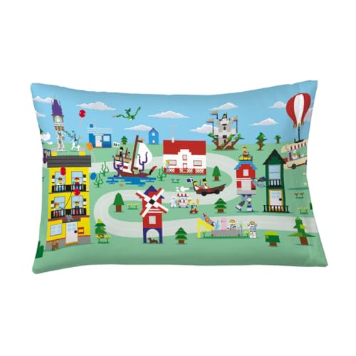 Franco LEGO Reversible Pillowcase, Super Soft Microfiber, 20 in x 30 in