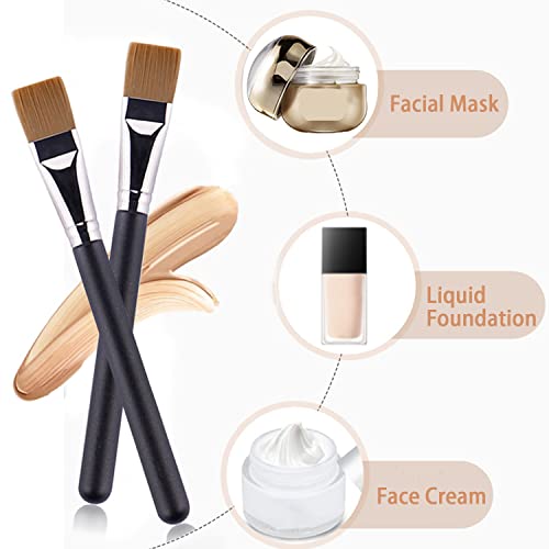 Facial Mask Brush Soft Flat Head Applicator for Mud Clay Skincare
