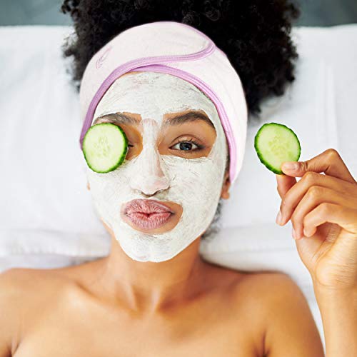 Fushay Spa Headband 5 Pack - Soft Terry Cloth Makeup & Facial Hair Bands