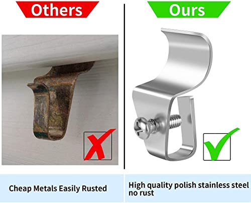 Antimbee Vinyl Siding Clips - 20-Pack No-Drill Outdoor Camera Mounts