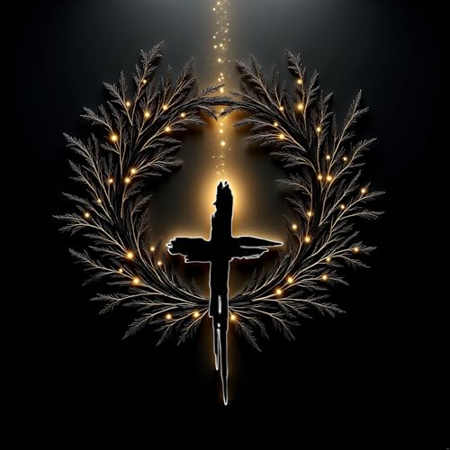 Black Herbal Cross Temporary Tattoos 2 Pcs Realistic Fake Arm Tattoo