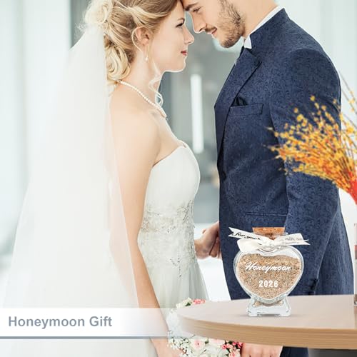 JKJYSJ Honeymoon Sand Keepsake Jar 2026 Wedding & Bridal Gift for Newlyweds