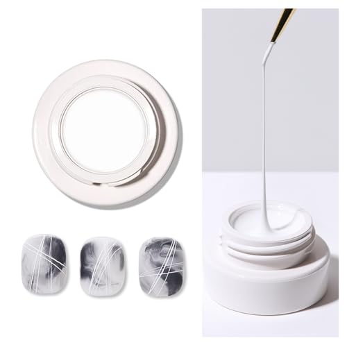 Gyraolvant White Spider Nail Liner Gel Paint for Thin Lines Nail Art
