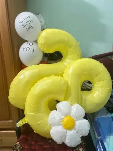 Yellow Number Balloon - 40 Inch Zero Balloon | Perfect Birthday Decorations for Women