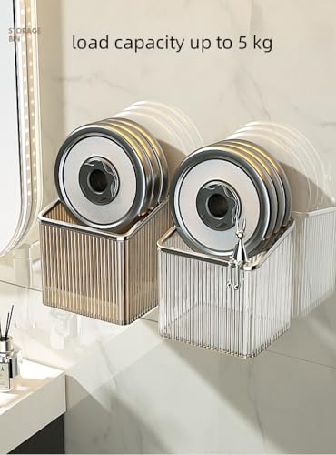 Ivymei Wall Mounted Toothbrush Holder - 2 Pack Adhesive Organizer, Silver