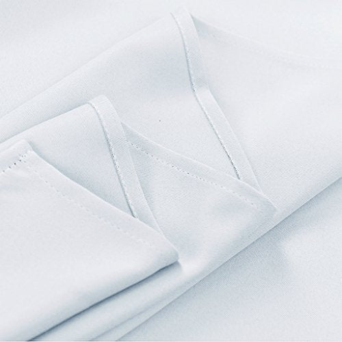 NICETOWN Extra Wide Sliding Door Curtain, 70"W x 72"L, Pure White Grommet