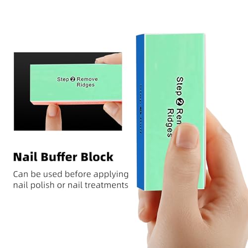 Soft 'N Style 4-Way Nail Buffer Blocks 5-Pack - Multi-Grit Shine Polisher