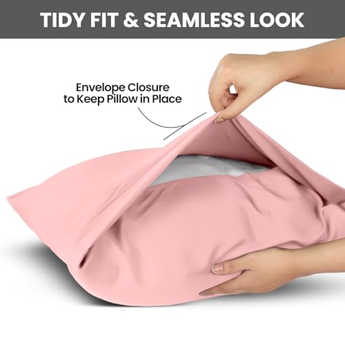 Utopia Bedding King Size Pillowcases - Set of 2, Pink Microfiber