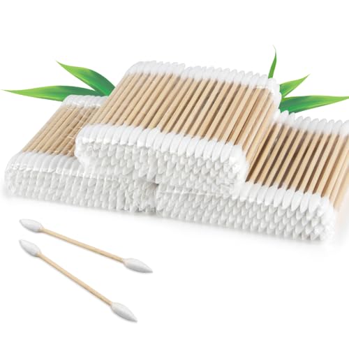 RAQEHO Pointed Cotton Swabs 300PCS - Double-Ended Precision Cotton Buds
