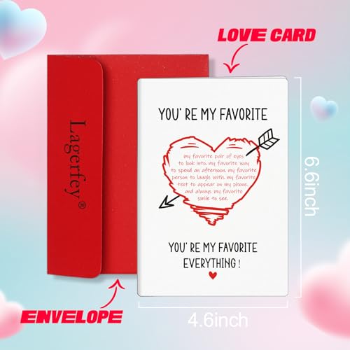 Valentine's Day Card for Him - Romantic Anniversary Greeting