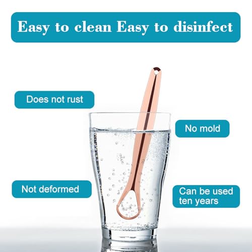 Stainless Steel Tongue Scraper Cleaner 2 Pack - Oral Hygiene Tool