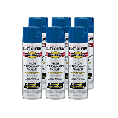 Rust-Oleum Professional Gloss Royal Blue Spray Paint, 15 Oz (Pack of 6)