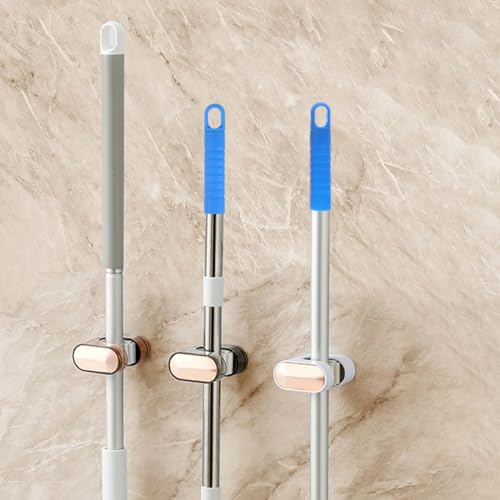 Mop Handle End Cap Replacement - 2 Non-Slip Grips with Hanging Hole
