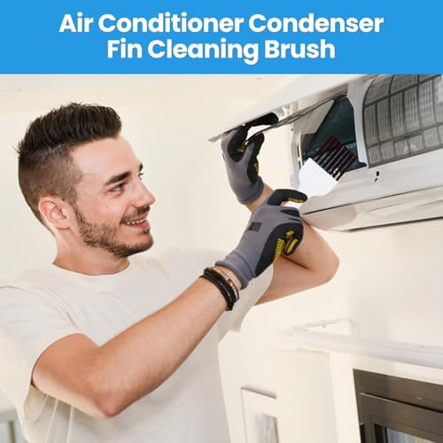 3-Piece Air Conditioner Condenser Fin Comb and Coil Cleaning Brush Kit