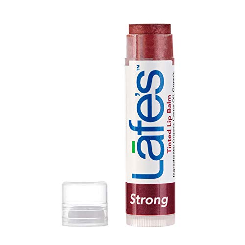 Lafe's Natural Tinted Lip Balm with Organic Botanicals - Strong 0.15 oz